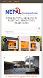 Mobile Screenshot of nepalhomesearch.com