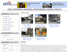 Tablet Screenshot of nepalhomesearch.com